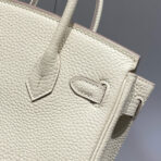HM BIRKIN 20CM BAG MILKY WHITE TOGO LEATHER GOLD HARDWARE - 图片 9