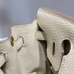 HM BIRKIN 20CM BAG MILKY WHITE TOGO LEATHER GOLD HARDWARE - 图片 8