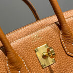 HM BIRKIN 20CM BAG BROWN TOGO LEATHER GOLD HARDWARE - 图片 7