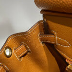 HM BIRKIN 20CM BAG BROWN TOGO LEATHER GOLD HARDWARE - 图片 9