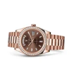 Rolex Day-Date 228345RBR Chocolate Dial Diamond Bezel Replica - 图片 2