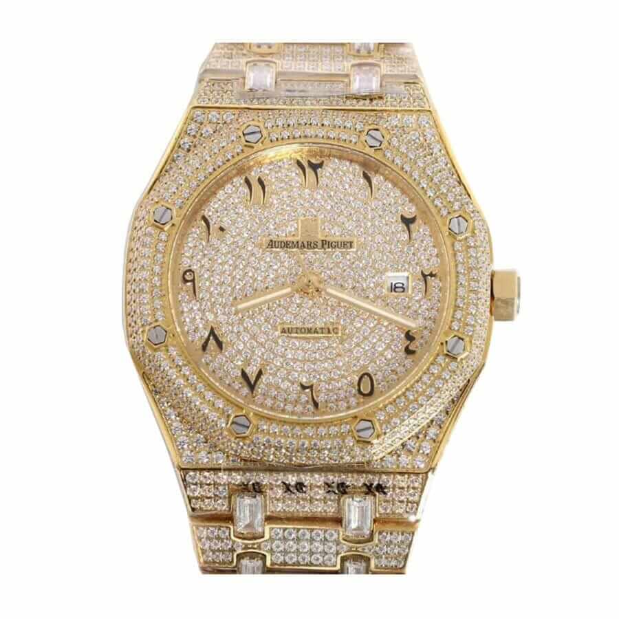 audemars-piguet-royal-oak-selfwinding-ap160sf295-yellow-gold-iced-out-diamond-dial-replica.jpg Audemars Piguet Gold Diamond Replica - 图片 1