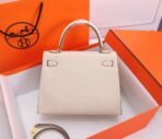 HERM Kelly 25 Cream Togo Leather Gold Hardware - 图片 9