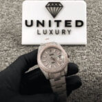 Rolex Datejust Two Tone Jubilee Fully Iced Out 126303 Replica - 图片 2