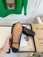 GG LOAFERS MULES BLACK BROWN SOLE - 图片 5