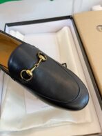 GG LOAFERS MULES BLACK BROWN SOLE - 图片 8