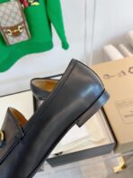 GG LOAFERS MULES BLACK BROWN SOLE - 图片 7