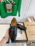 GG LOAFERS MULES BLACK BROWN SOLE - 图片 4
