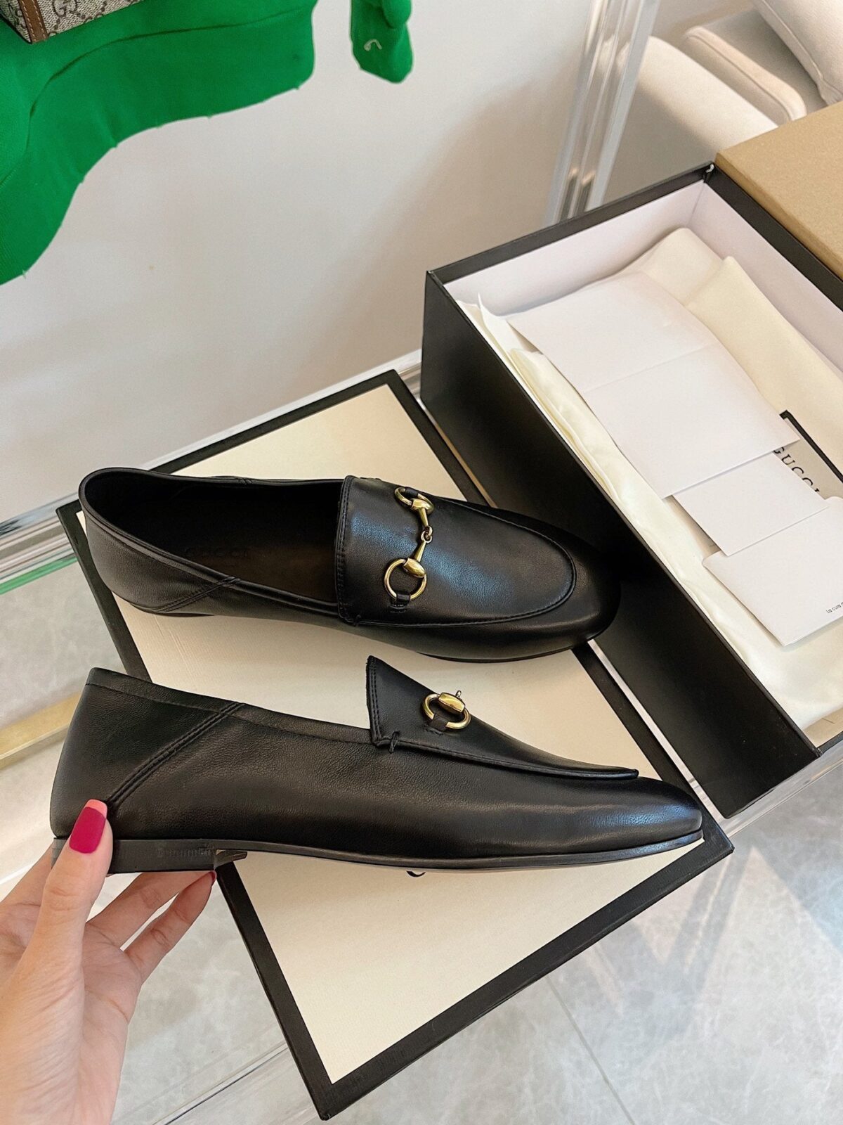 GG LOAFERS MULES BLACK - 图片 4