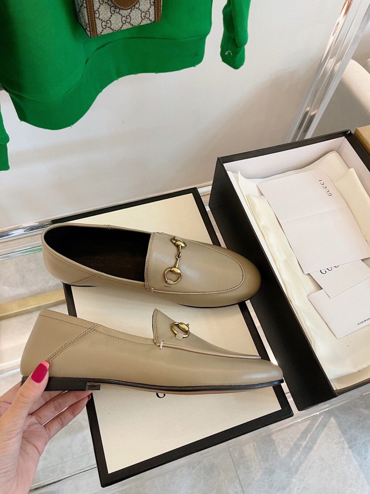 GG LOAFERS MULES BEIGE - 图片 4