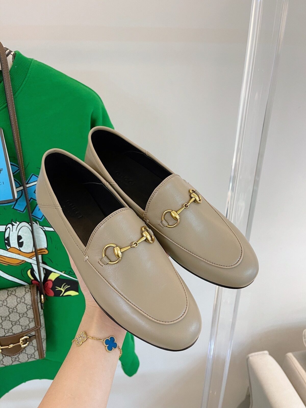 GG LOAFERS MULES BEIGE - 图片 3