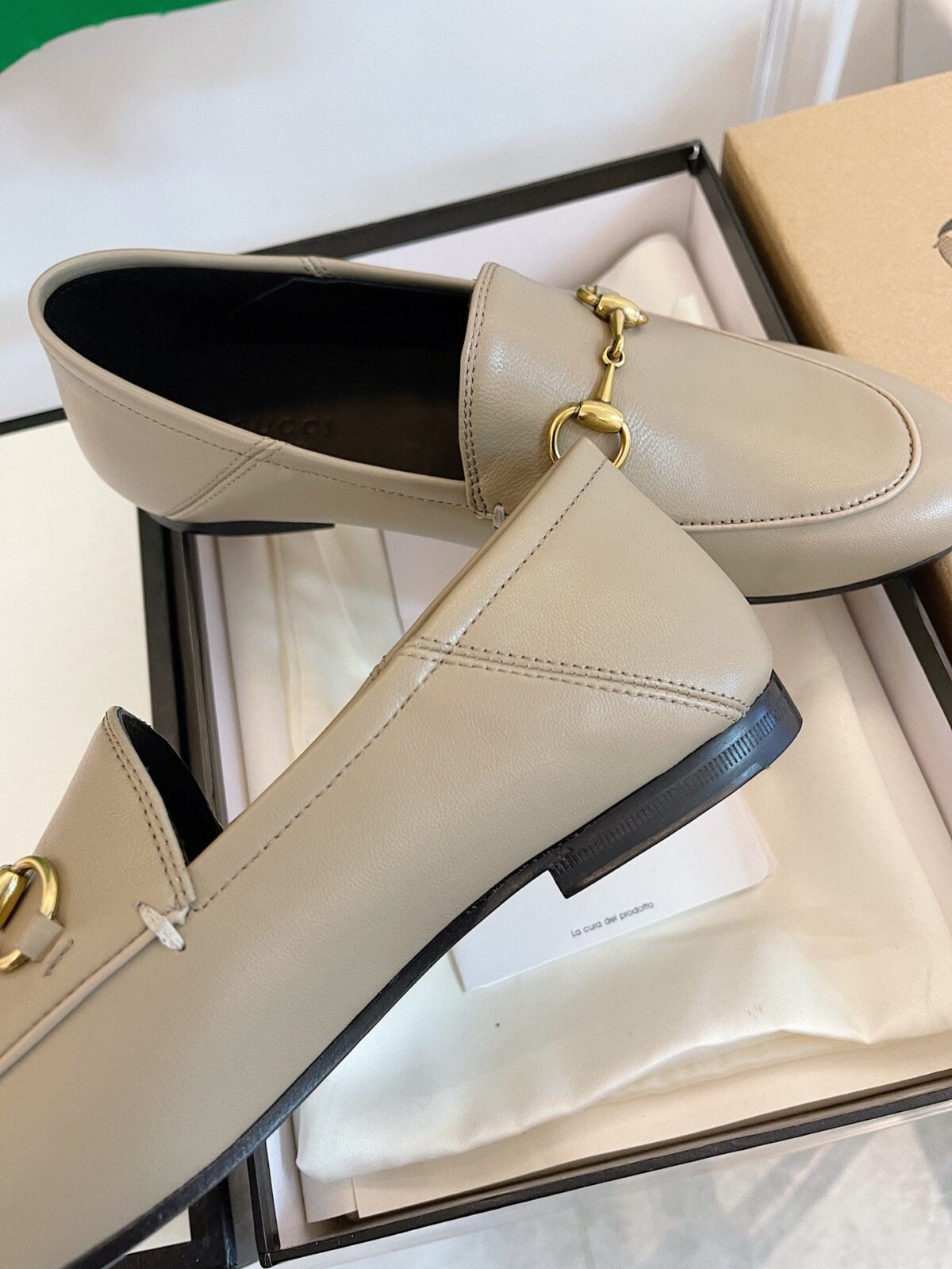 GG LOAFERS MULES BEIGE - 图片 7