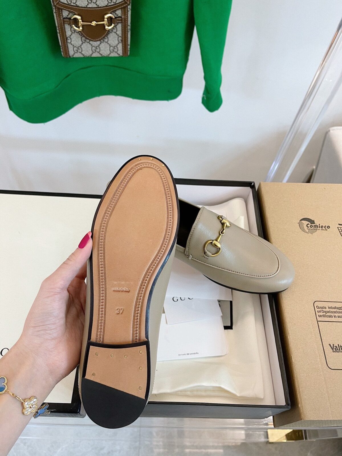 GG LOAFERS MULES BEIGE - 图片 6