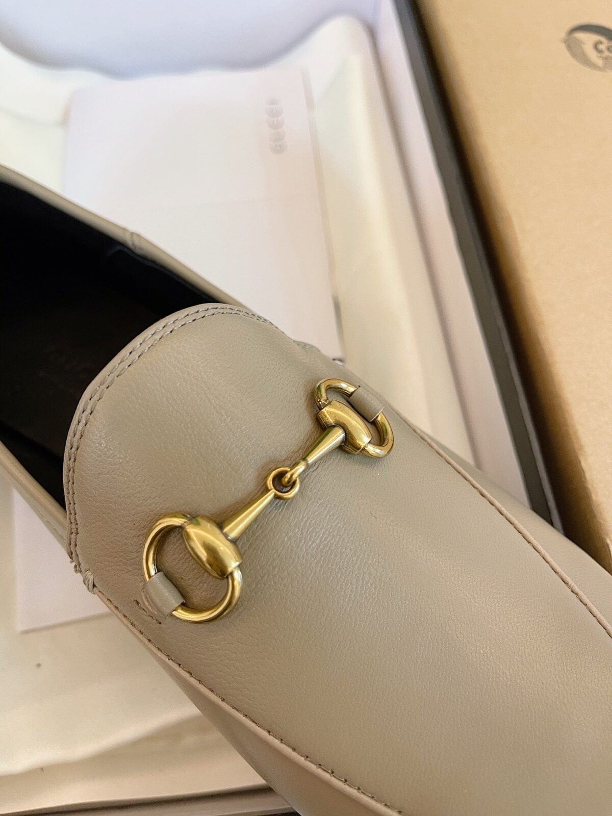 GG LOAFERS MULES BEIGE - 图片 8