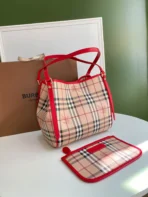 Checkered Tootsie Bag Size:W25.5*H29*D10cm Code:400123 - 图片 7