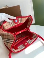 Checkered Tootsie Bag Size:W25.5*H29*D10cm Code:400123 - 图片 4