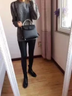 Calf leather bag Size:W25.5*H29*D10cm Code:400123 - 图片 9