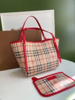 Checkered Tootsie Bag Size:W25.5*H29*D10cm Code:400123 - 图片 9