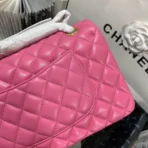 25cm/1112 plum pink sheepskin gold buckle return - 图片 5