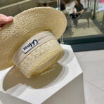 WIDE BRIM HAT MODEL 652049 IN NATURAL WOVEN STRAW - 图片 4
