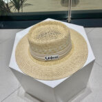 WIDE BRIM HAT MODEL 652049 IN NATURAL WOVEN STRAW - 图片 5