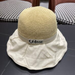 WIDE BRIM HAT MODEL 651950 IN WHITE MESH FABRIC - 图片 8