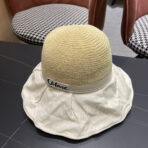 WIDE BRIM HAT MODEL 651950 IN WHITE MESH FABRIC - 图片 4