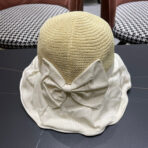 WIDE BRIM HAT MODEL 651950 IN WHITE MESH FABRIC - 图片 2