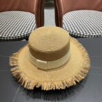 WIDE BRIM HAT MODEL 651885 IN NAUTRAL WOVEN STRAW - 图片 4