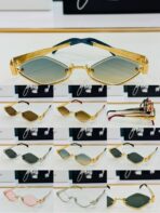 TRIOMPHE SEMI-RIMLESS SUNGLASS CL42117U IN METAL OCTAGON LENSES - 图片 9