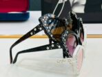 CRYSTAL STUDDED CAT-EYE FRAME SUNGLASSES GG1095S IN ACETATE - 图片 15