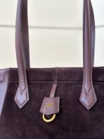 ORIGAMI MEDIUM 27 IN WINE RED LAMBSKIN AND SUEDE - 图片 6