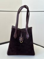 ORIGAMI MEDIUM 27 IN WINE RED LAMBSKIN AND SUEDE - 图片 7