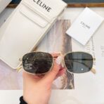 TRIOMPHE RHINESTONE SUNGLASS CL40285U IN METAL WITH CRYSTALS - 图片 12