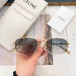 TRIOMPHE RHINESTONE SUNGLASS CL40285U IN METAL WITH CRYSTALS - 图片 17