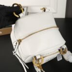 DANGLE TOP HANDLE MINI BAG 15 IN WHITE SHINY CALFSKIN - 图片 6