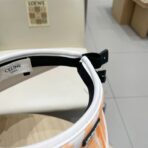 VISOR HAT MODEL 652202 IN ORANGE AND WHITE FABRIC - 图片 7