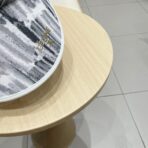 VISOR HAT MODEL 652204 IN GREY AND WHITE FABRIC - 图片 8