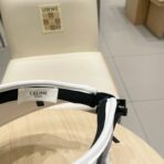 VISOR HAT MODEL 652204 IN GREY AND WHITE FABRIC - 图片 6