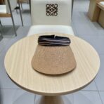 VISOR HAT MODEL 652214 IN NATURAL WOVEN STRAW - 图片 2