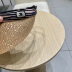 VISOR HAT MODEL 652214 IN NATURAL WOVEN STRAW - 图片 8
