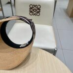 VISOR HAT MODEL 652214 IN NATURAL WOVEN STRAW - 图片 5