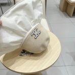 WIDE BRIM HALF HEAD HAT MODEL 650677 IN BEIGE MESH FABRIC - 图片 5