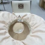 WIDE BRIM HALF HEAD HAT MODEL 650678 IN DARK BEIGE MESH FABRIC - 图片 8