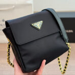 GOLD HARDWARE MINI BAG 18 IN BLACK RE-NYLON - 图片 9