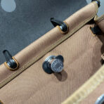 HERBAG A DOS ZIP RETOURNE BACKPACK 29 IN BROWN CANVAS AND BLACK CALFSKIN - 图片 4