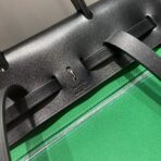 HERBAG A DOS ZIP RETOURNE BACKPACK 29 IN GREEN CANVAS AND BLACK CALFSKIN - 图片 4