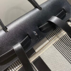 HERBAG A DOS ZIP RETOURNE BACKPACK 29 IN OFF-WHITE MIX BLACK CANVAS AND CALFSKIN - 图片 3