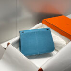 HALZAN 25 HANDLE BAG IN FOUNTAIN BLUE GRAINED CALFSKIN - 图片 4