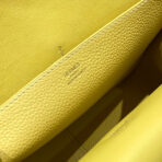 HALZAN 25 HANDLE BAG IN BUMBLEBEE YELLOW GRAINED CALFSKIN - 图片 4